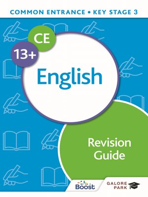 cover image of Common Entrance 13+ English Revision Guide